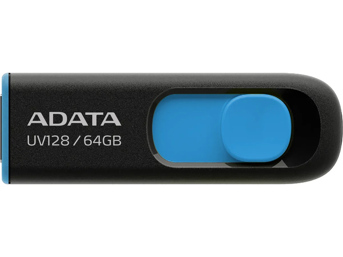 ADATA ADATA UV128 64GB USB 3.2 Gen 1 Flash Drive AUV128-64G-RBE — produktbild