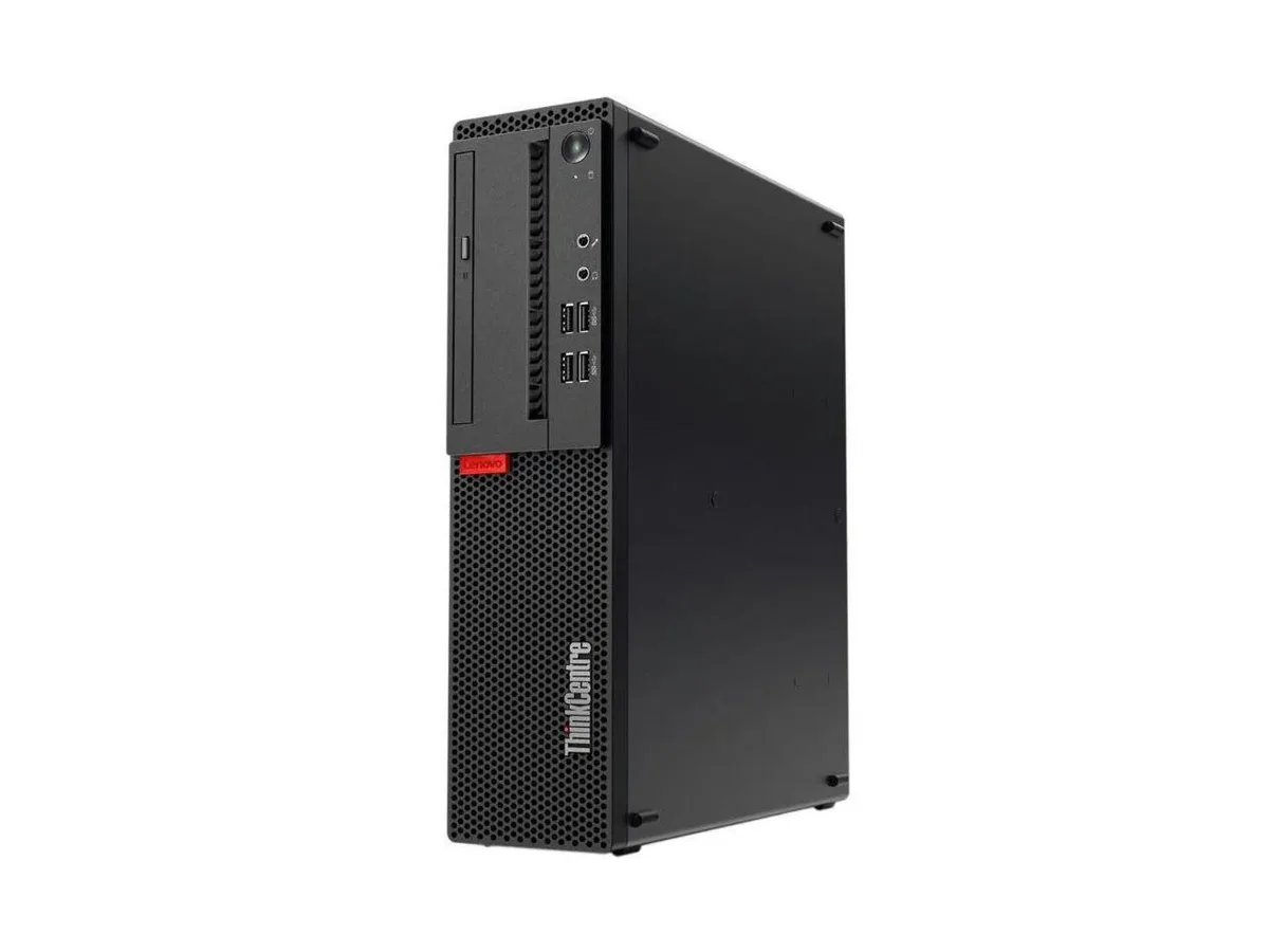 Small black desktop tower, compact form factor