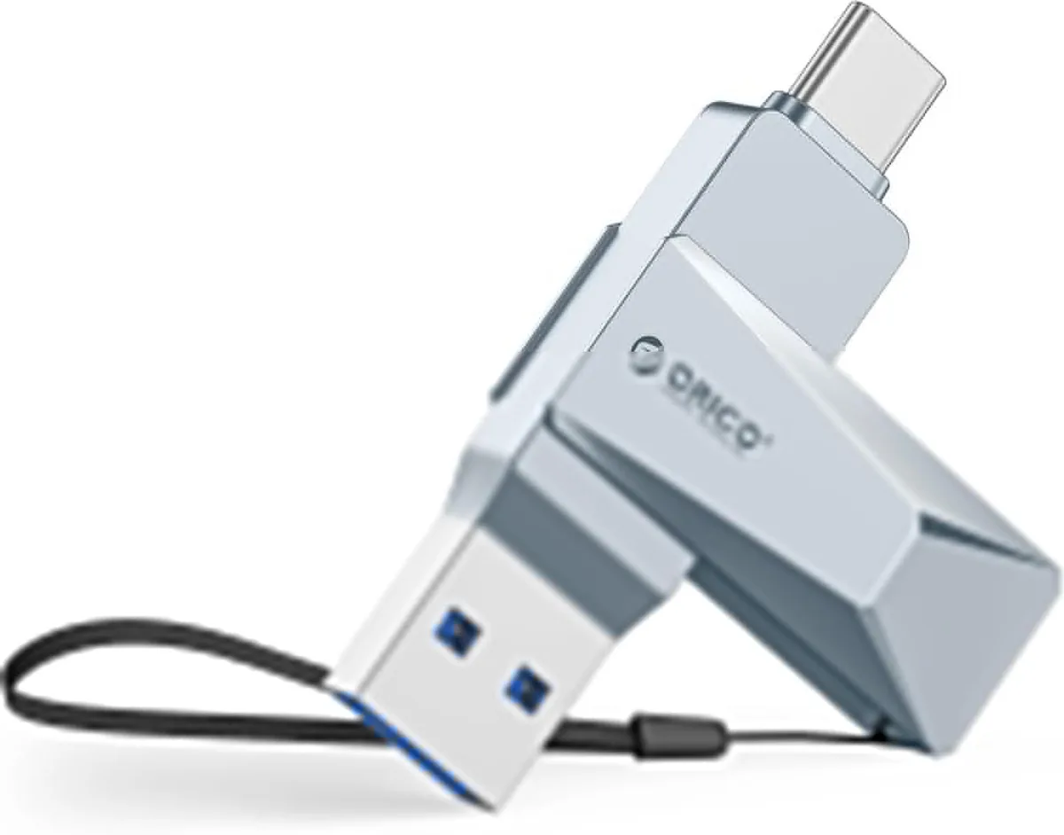 Orico Orico CB05 32GB USB 3.2 Gen 1 Dual USB-A & USB-C Flash Drive Blue — 제품 사진