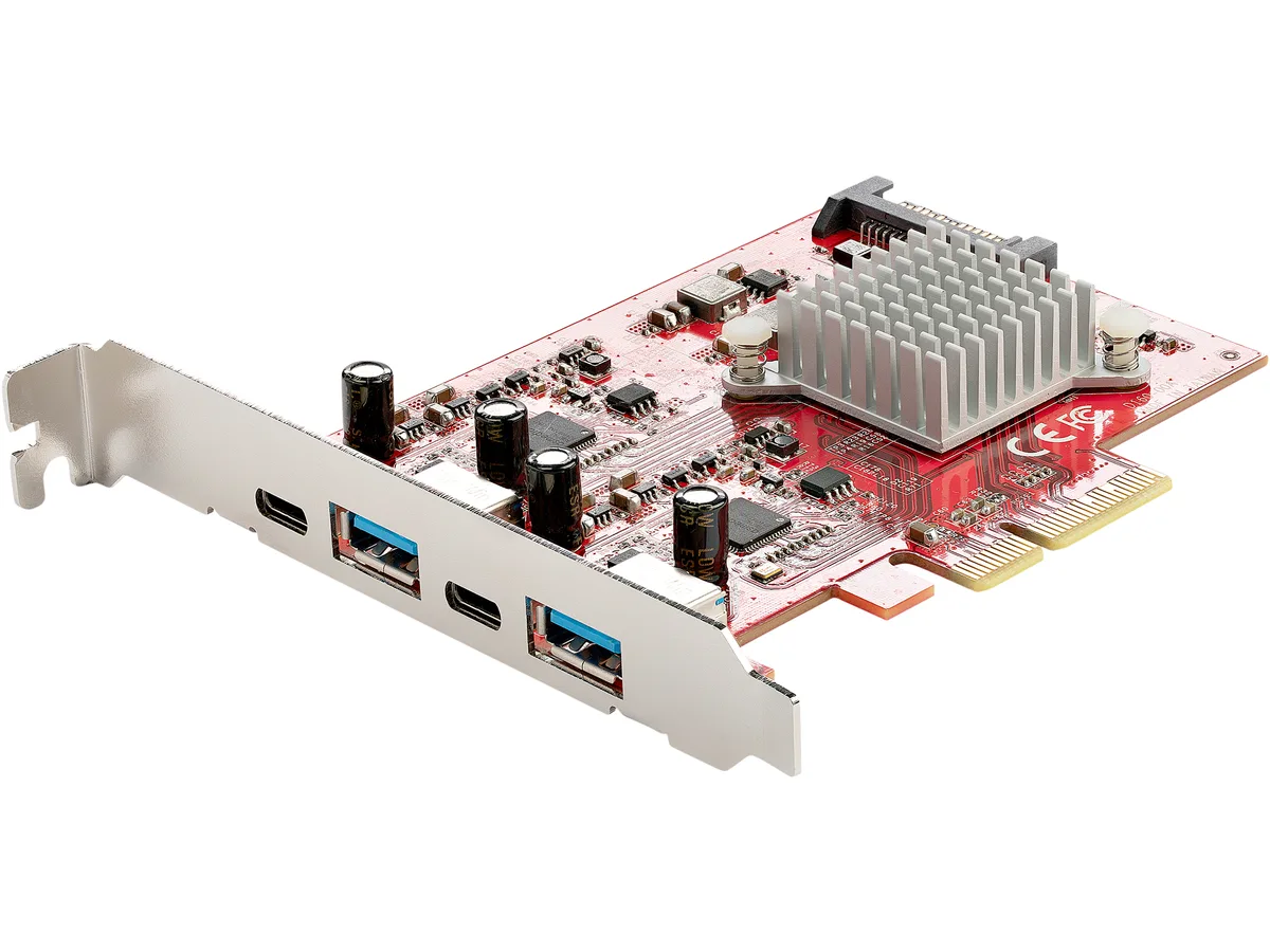 STARTECH STARTECH PEXUSB312A2C2V 4-port USB 3.2 Gen 2 expansion card — produktfoto
