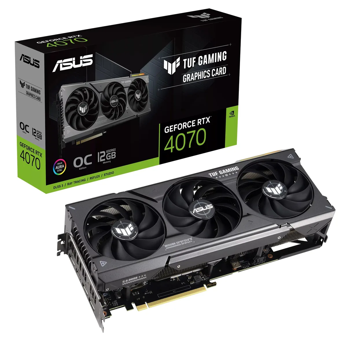 ASUS Prime RTX 4070 Ti SUPER graphics card with three axial-tech fans in silver finish