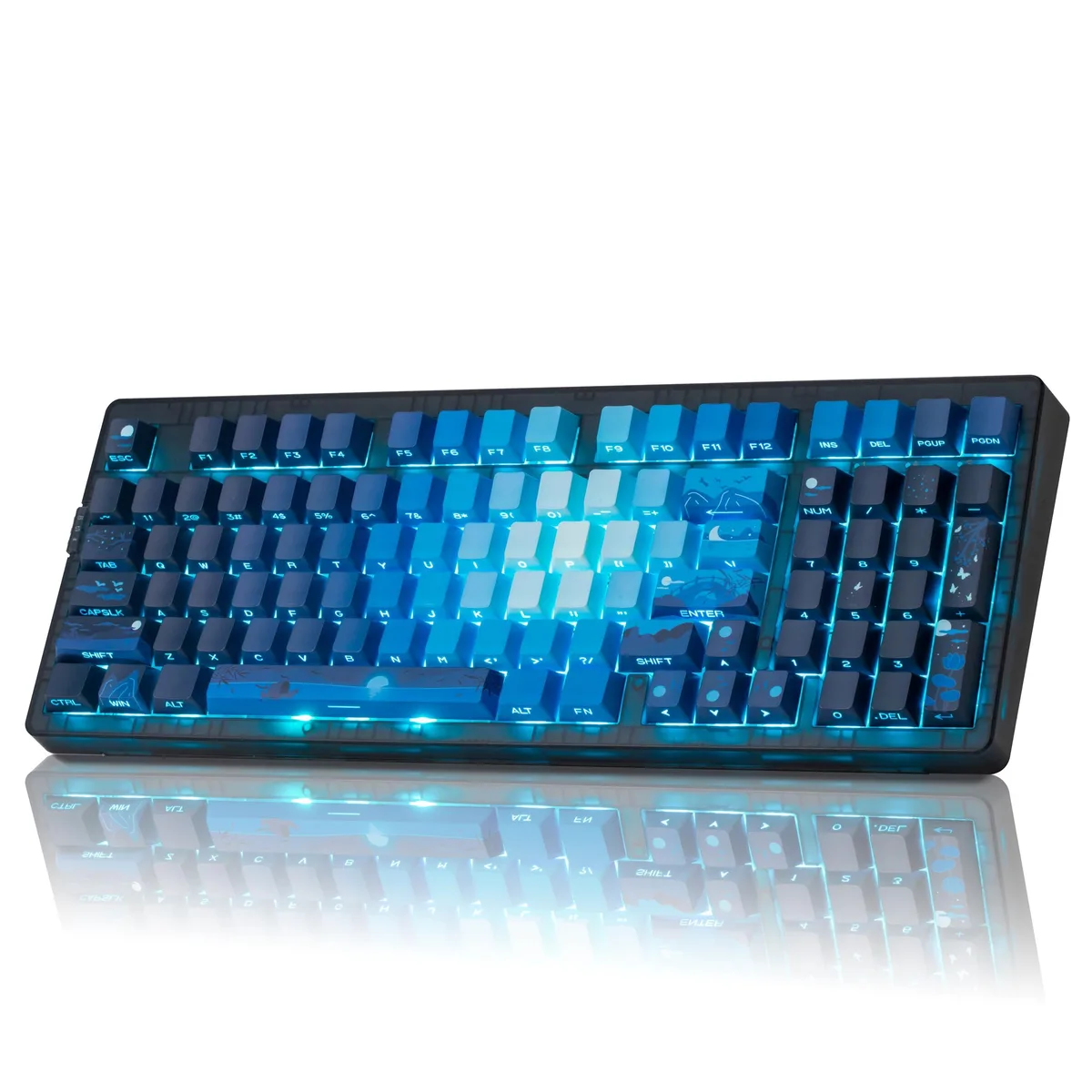 ZORNHER ZORNHER ZH980 95% Sea Moonlight Wireless Mechanical Gaming Keyboard — product photo