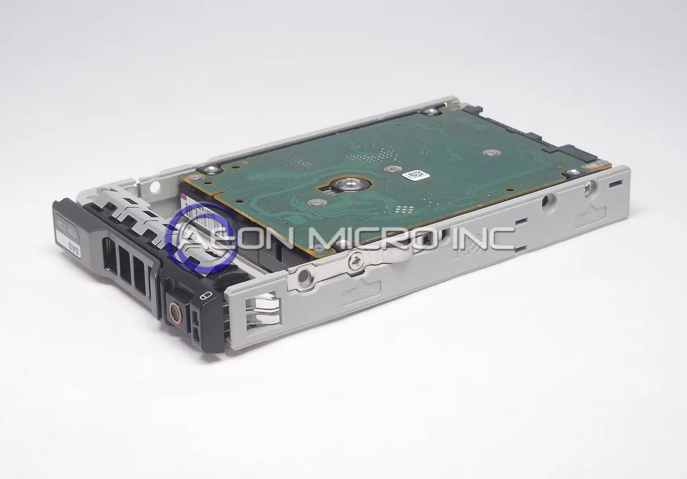 Silver 2.5 inch SAS hard drive with hot-swap tray