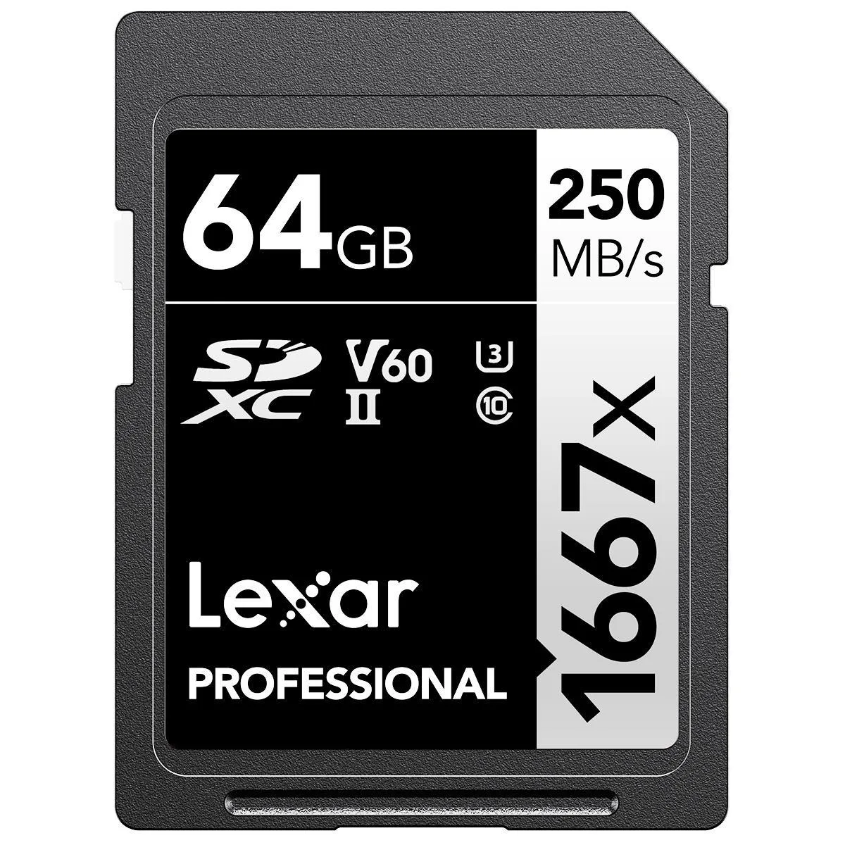 Lexar Lexar LSD64GCBNA1667 1667x 64GB SDXC UHS-II memory card — 商品照片
