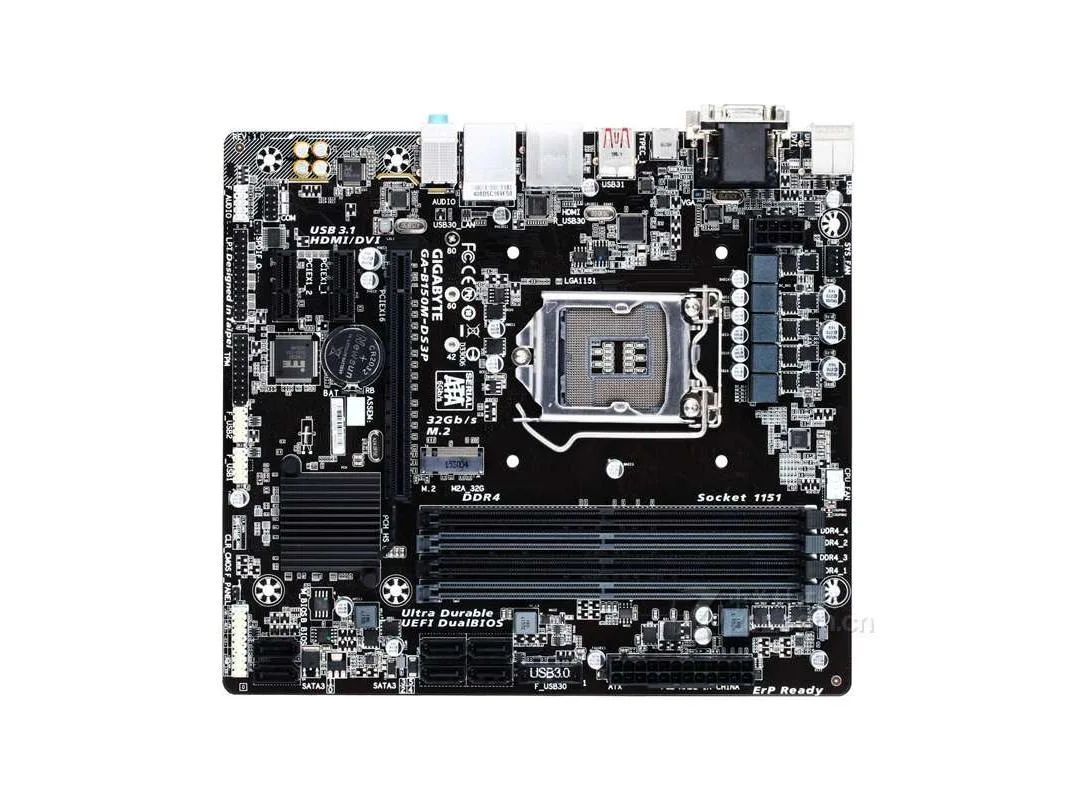 Green micro-ATX motherboard with silver heatsinks and black slots