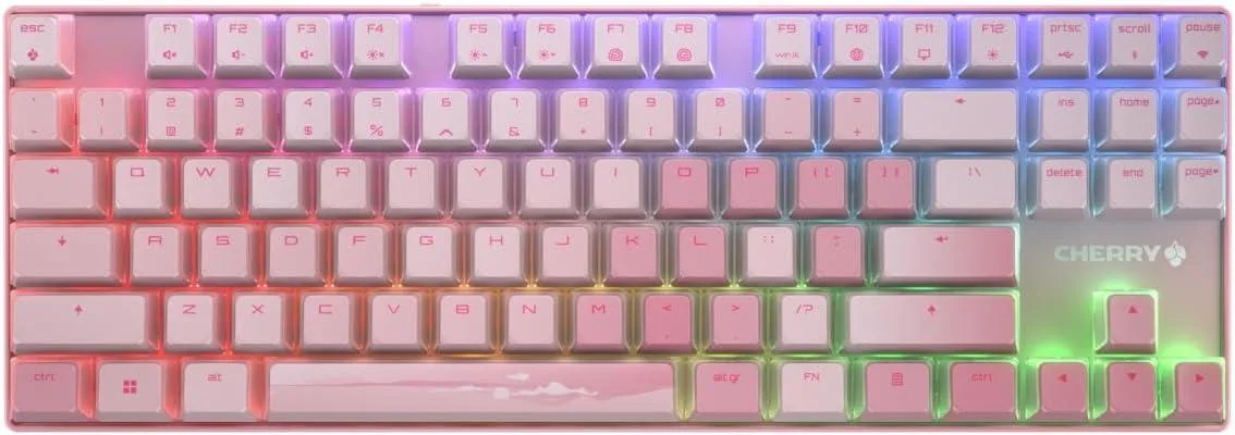 Cherry Cherry MX 8.2 TKL Wireless Gaming Keyboard Pink MX2A Red Switch — photo du produit