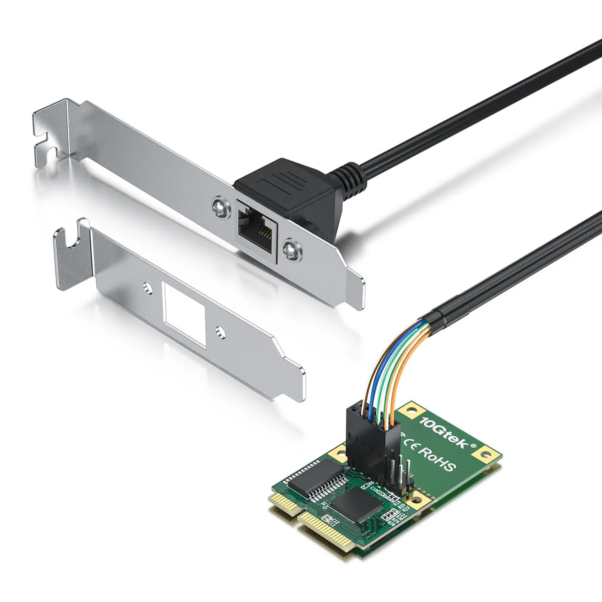 Vszerda Vszerda Mini PCIe Gigabit Network Card, 30 cm Cable, Dual Bracket — صورة المنتج