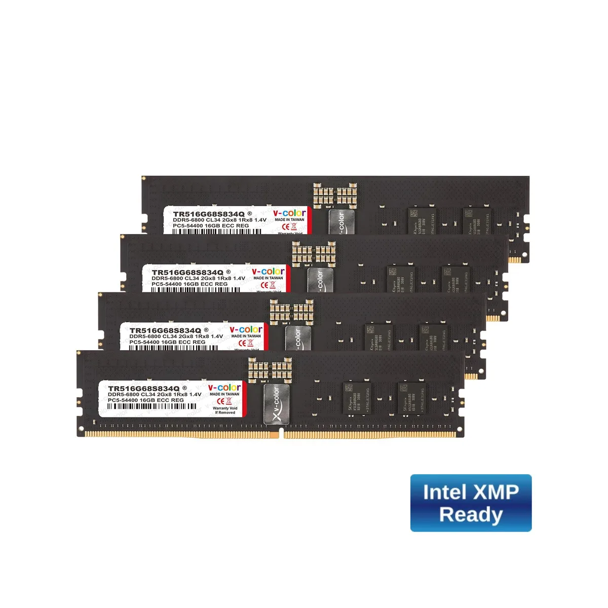 V-color V-color TR516G68S834Q DDR5 64GB 6800MHz CL34 ECC RDIMM memory upgrade — fotografija proizvoda