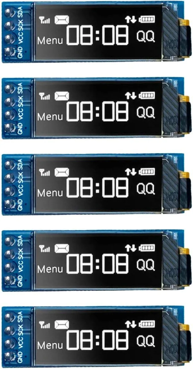 MCDODO MCDODO 5 Pack 0.91 Inch OLED 128x32 SSD1306 White Text Development Board — 商品照片