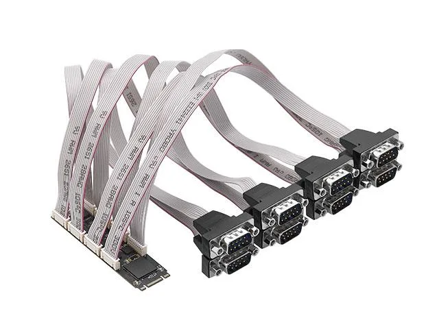 Syba Syba SI-ADA15071 8-Port RS-232 DB9 Serial M.2 B+M Key Controller Card — 제품 사진