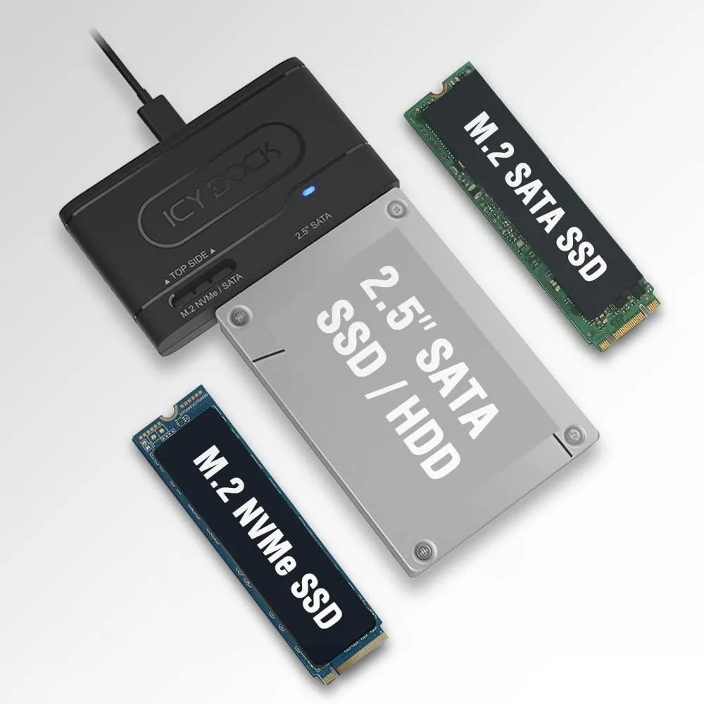 LORDWORLD LORDWORLD USB 3.2 Gen 2 10Gbps 2.5" SATA M.2 NVMe Adapter — product photo