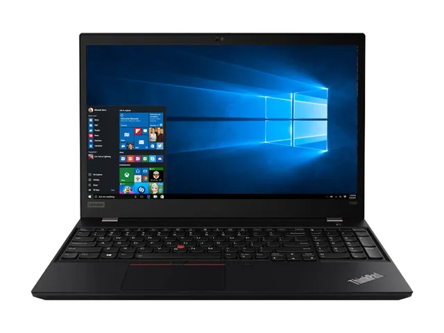 Black ThinkPad T590 laptop, 15.6 inch matte display, closed lid