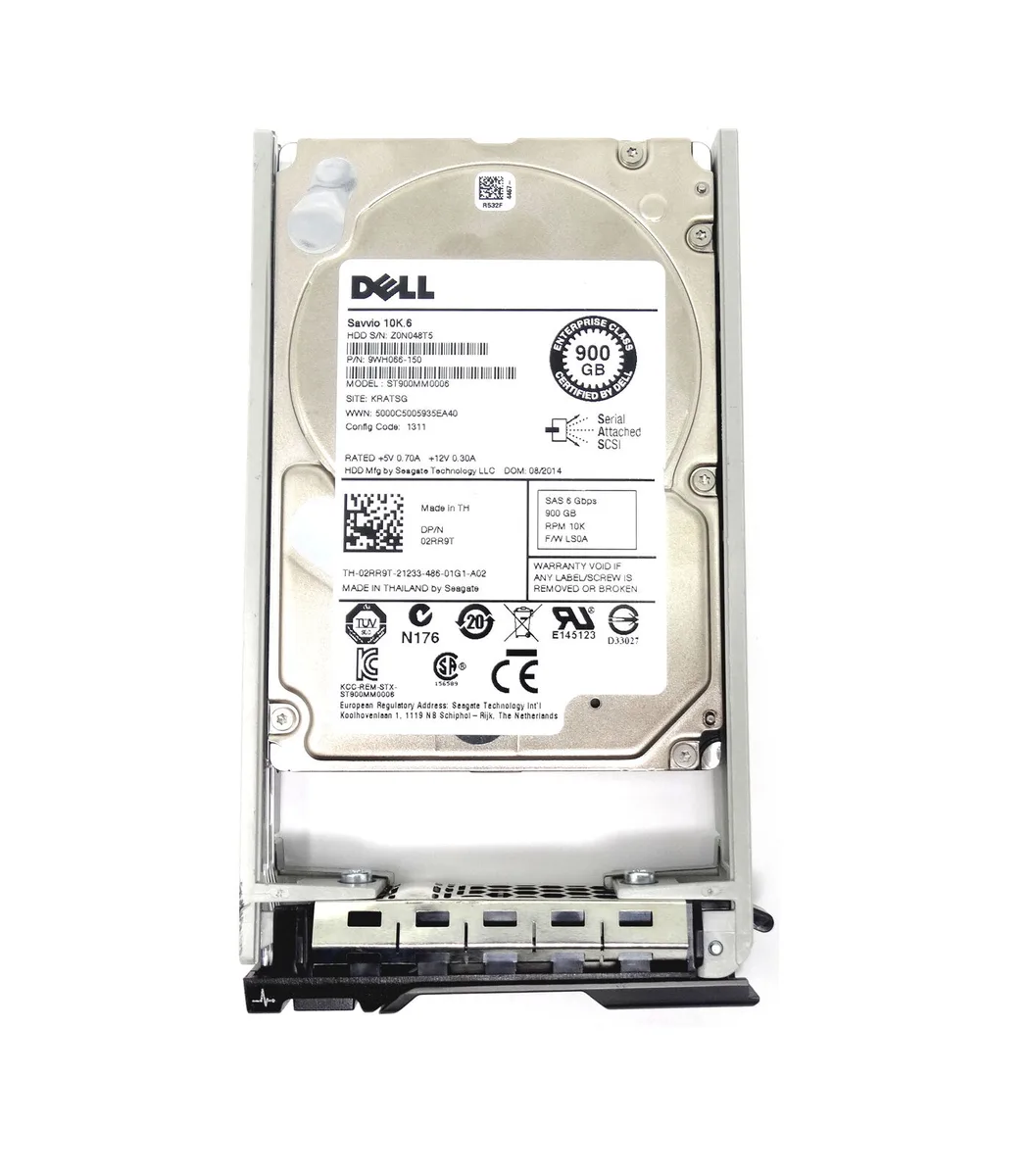 Small silver 2.5 inch SAS hard drive with circuit board visible