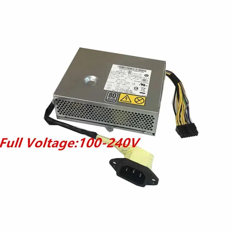 Silver rectangular ATX power supply with 14-pin connector visible