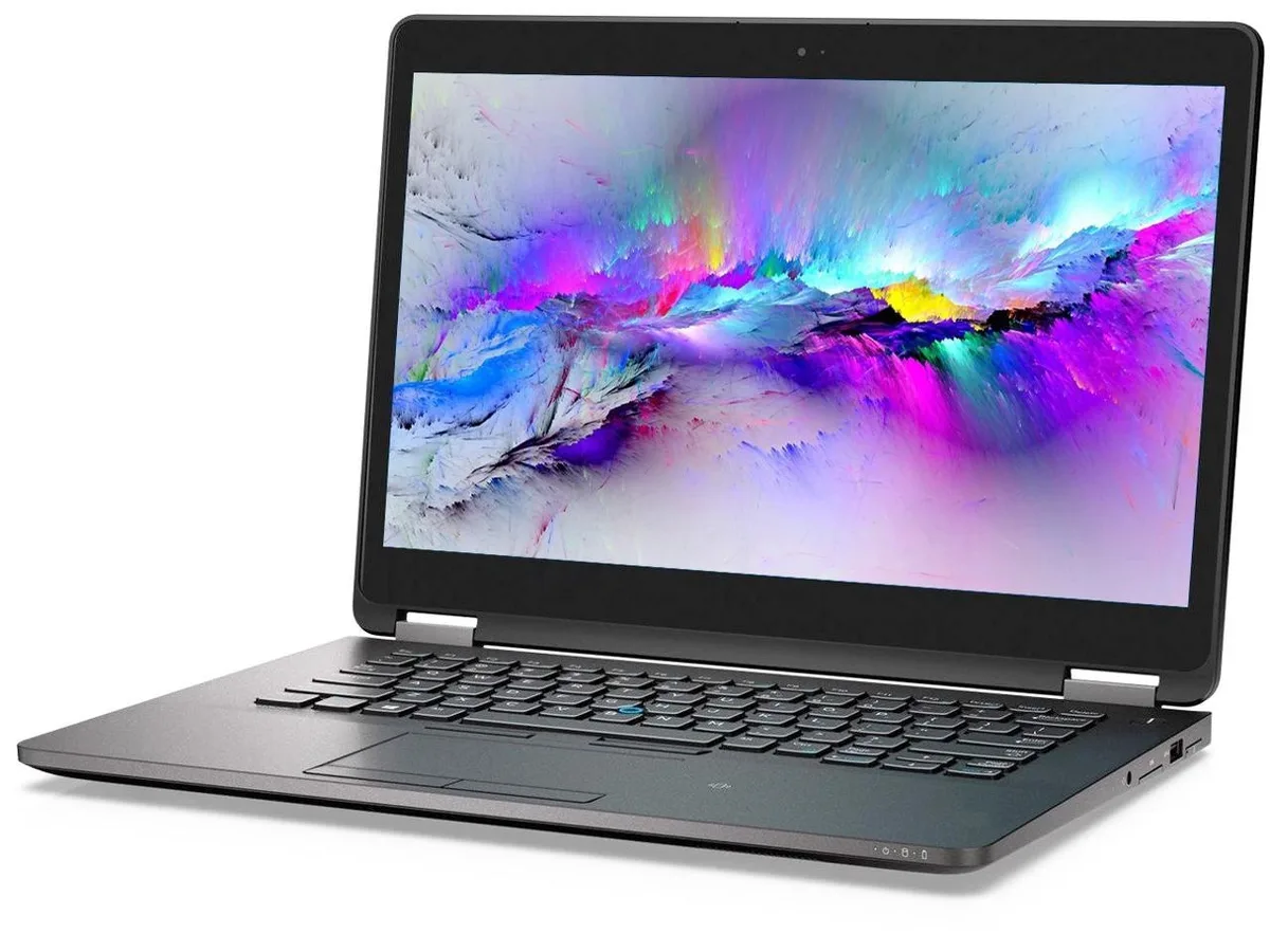 Black Dell Latitude E7470 14.0 inch laptop closed lid
