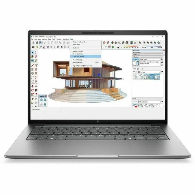 Meteor Silver 14 inch touchscreen laptop with English keyboard