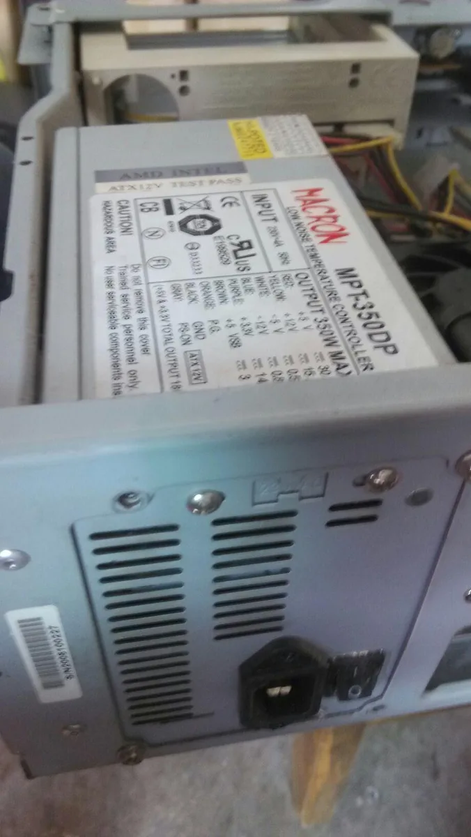 KHACHIMO KHACHIMO MACRON MPT-350DP 350W ATX power supply — photo du produit