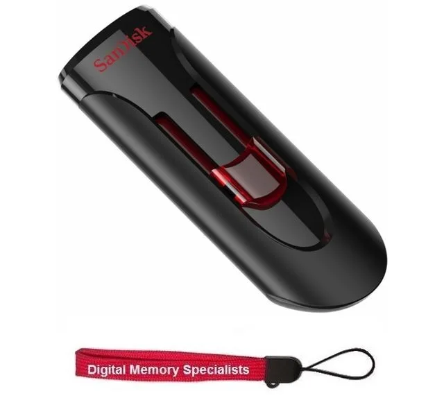 SanDisk SanDisk Cruzer Glide USB 3.0 256GB USB flash drive with lanyard — produktbilde