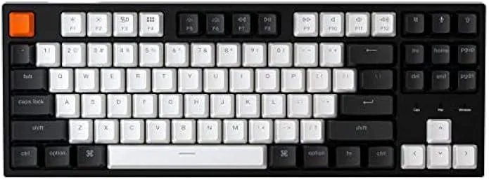 TAURKENAM TAURKENAM C1 Mac Layout 87 Key Wired Mechanical Keyboard Gateron Red Switch White Backlight USB-C — zdjęcie produktu