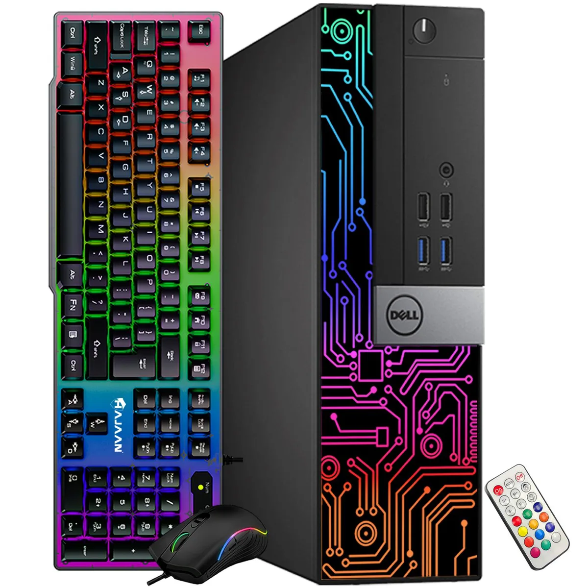 DELL DELL OptiPlex SFF i5-6500 3.20 GHz 8GB DDR3 512GB SSD Win 10 Pro RGB Gaming PC — product photo