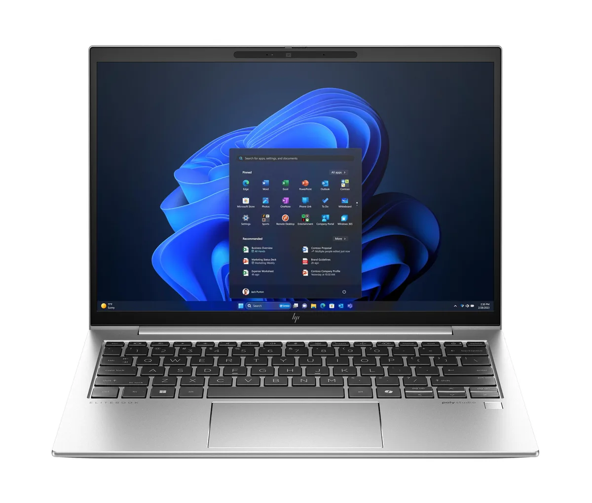 HP HP EliteBook 830 G11 laptop, Intel Core Ultra 5 135U, 16GB RAM, 4TB SSD — product photo