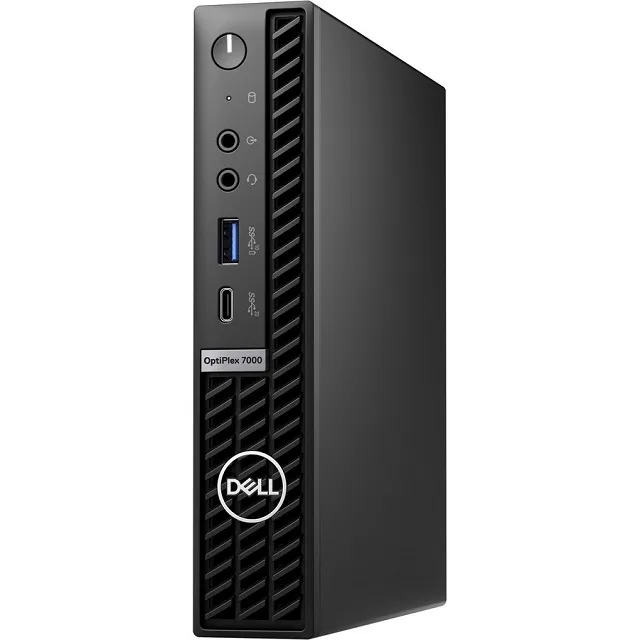 Small black rectangular desktop tower, micro form factor