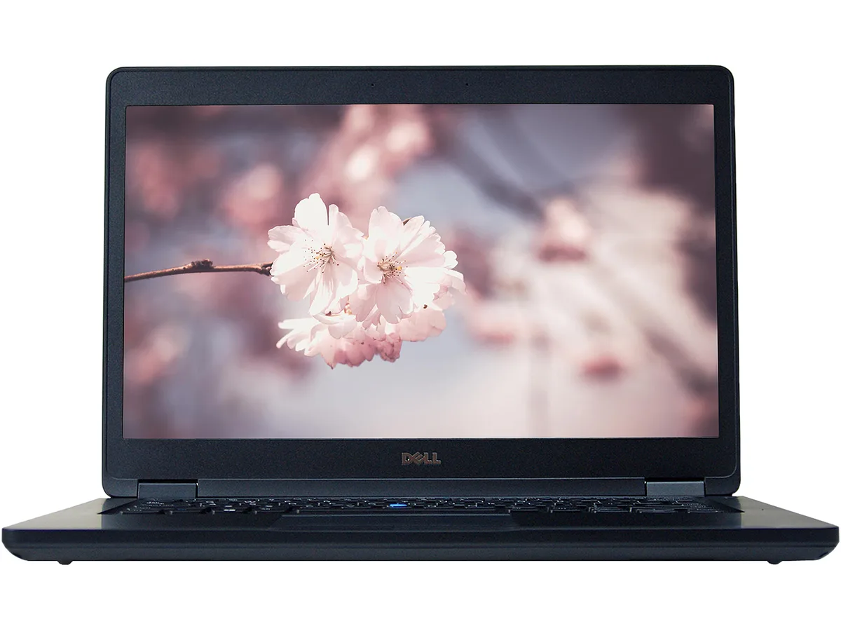 Grey Dell Latitude 5480 laptop, 14 inch non-touch screen, no webcam, no optical drive