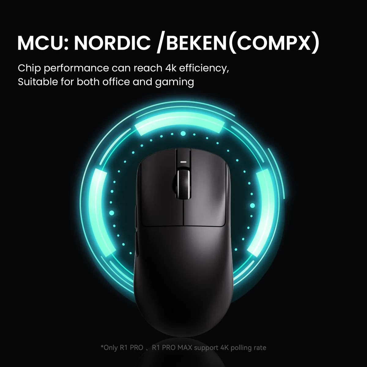 ATKGEAR ATKGEAR VXE R1 Pro Max gaming mouse 26000 DPI 54g Black — toote foto