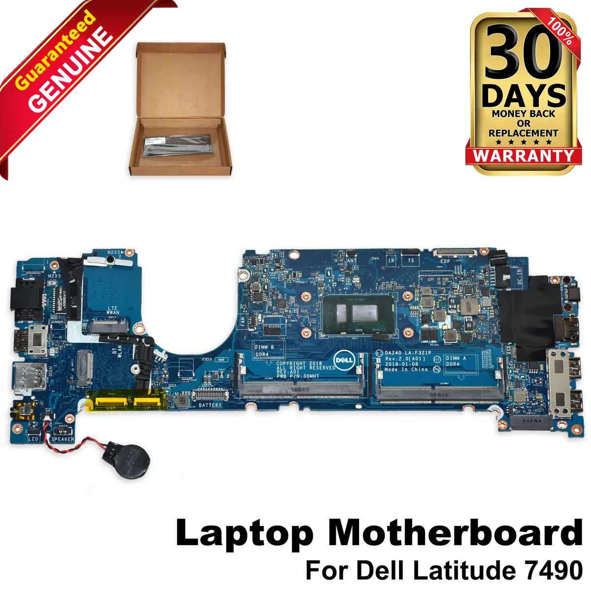 DELL DELL Latitude 7490 Motherboard i5-8350U C56HH — product photo