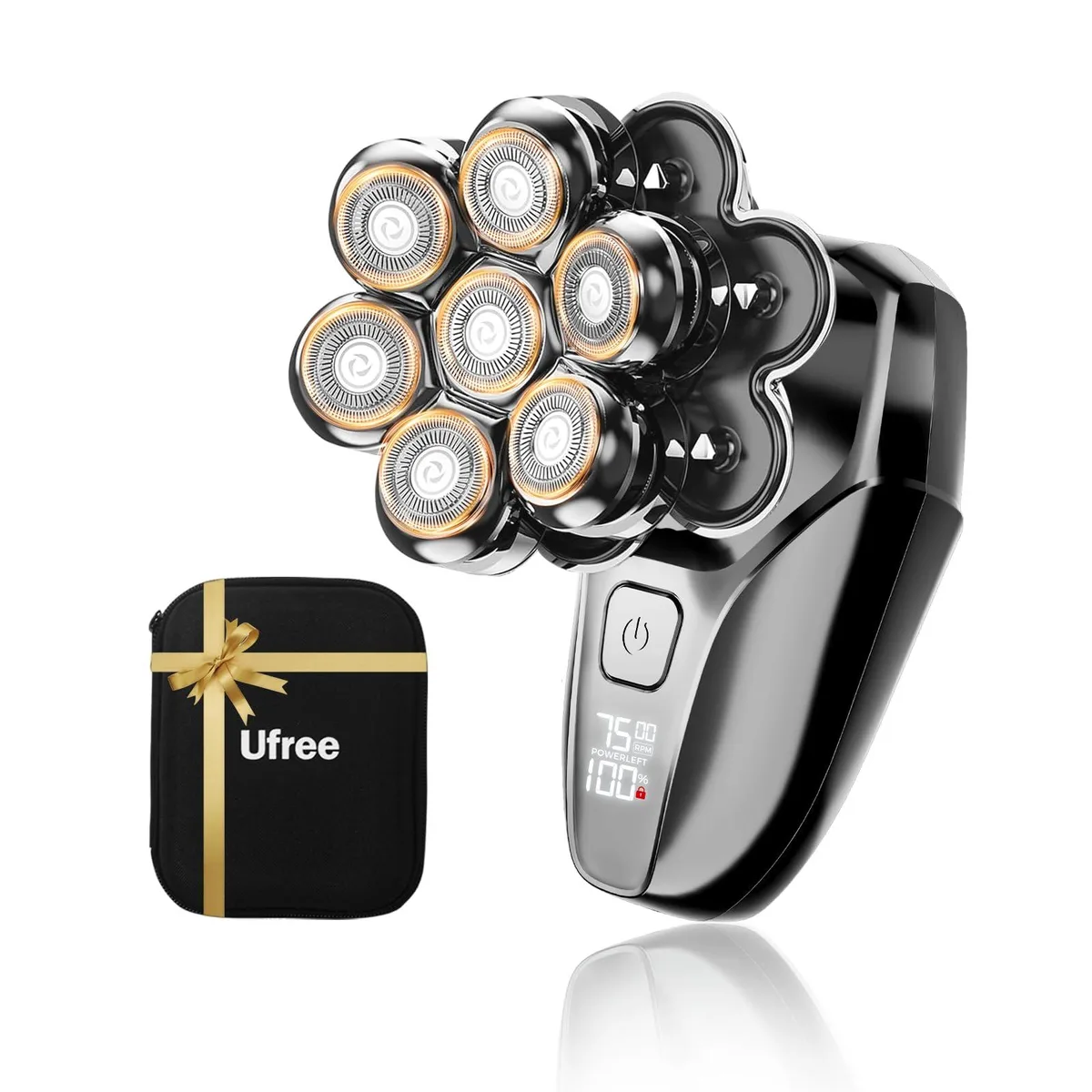  Ufree U-2688 7D Flex Shaver, 120 min, IPX7, Type-C, Gray — foto del prodotto