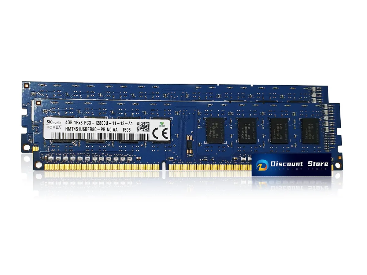 SK hynix SK hynix HMT451U6AFR8C-PB 8GB (2x4GB) DDR3-1600 CL11 desktop RAM — product photo