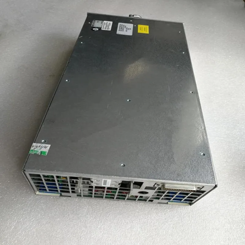 Rectangular ATX power supply unit in metal casing with fan grille and label showing Superdome 9000 2800W SP388-Y02A