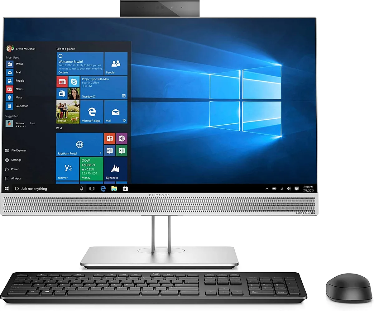 HP HP EliteOne 800 G4-AIO J1-800G4AA02 all-in-one PC Intel Core i7-8700T 16GB DDR4 512GB SSD 23.8 — снимка на продукта