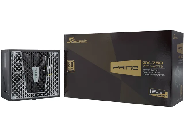 Seasonic Seasonic PRIME GX-750 750W 80+ Gold Full Modular Power Supply — photo du produit