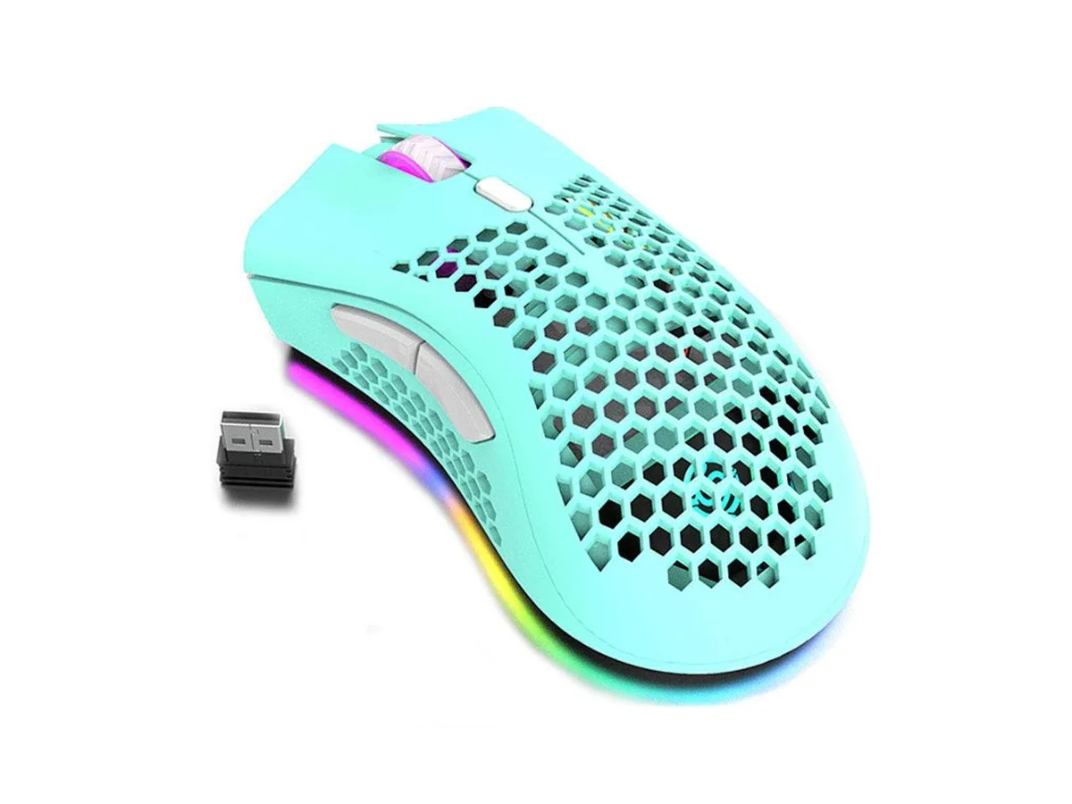 KEHIPI KEHIPI Wireless Gaming Mouse Light Blue 93g 2.4GHz 1600 DPI — photo du produit