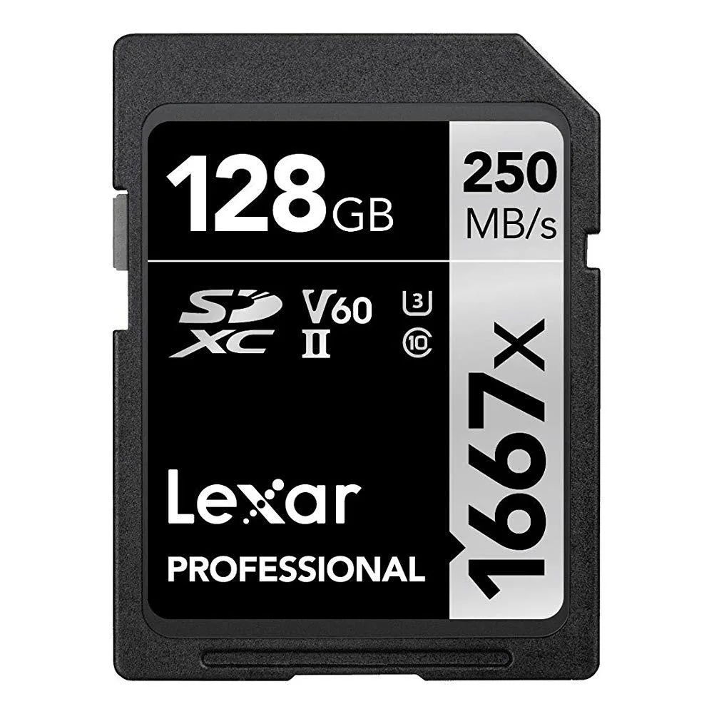 Lexar Lexar LSD128CBNA1667 128GB 1667x SDXC memory card — Produktfoto