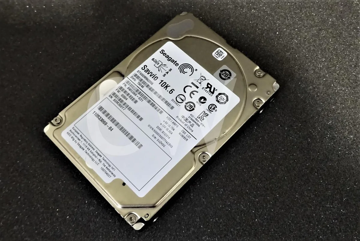 Silver 2.5 inch SAS hard drive bare unit