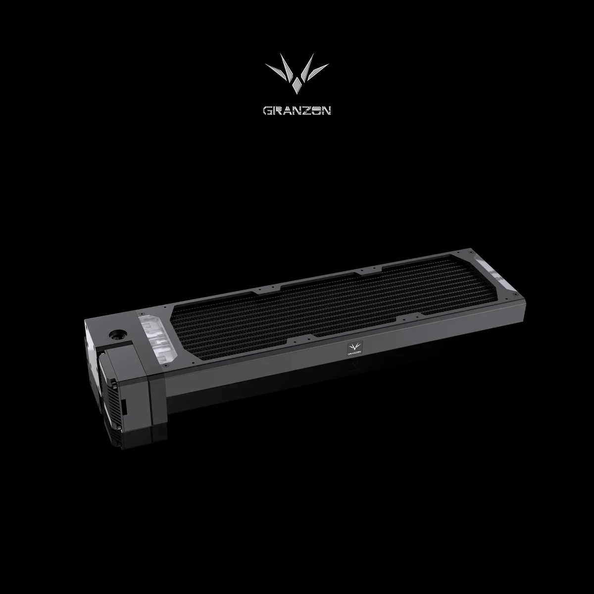 360 mm integrated pump radiator 447.8 by 124.5 by 62 mm no fans