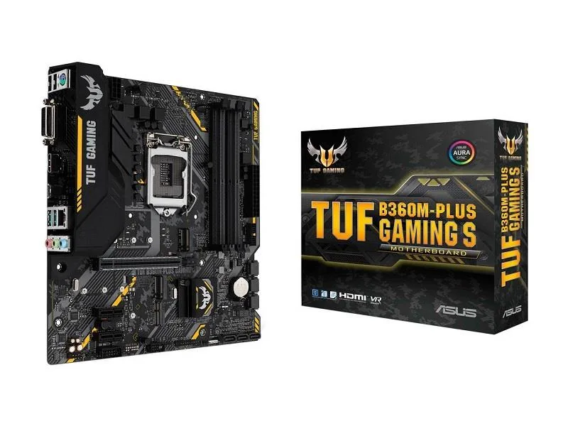 Micro-ATX motherboard in dark green and black finish