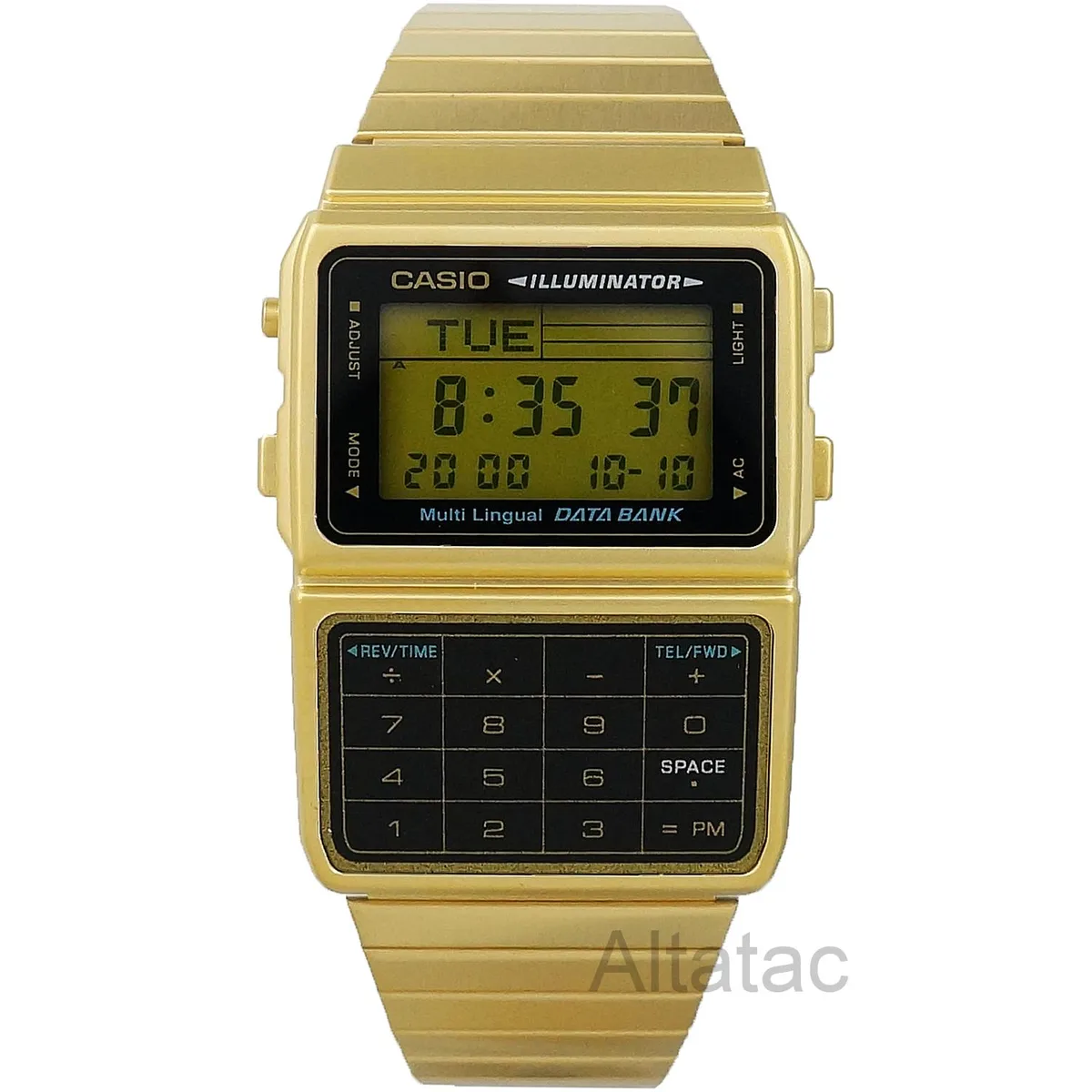 CASIO CASIO DBC-611G Gold Digital Calculator Watch 46.5mm — product photo