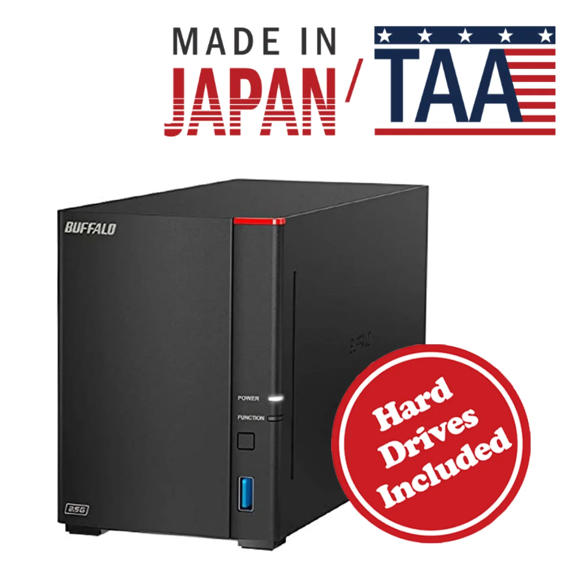Buffalo Technology Buffalo Technology LS720D1602B 2-Bay NAS 16TB (2x8TB) — foto del prodotto
