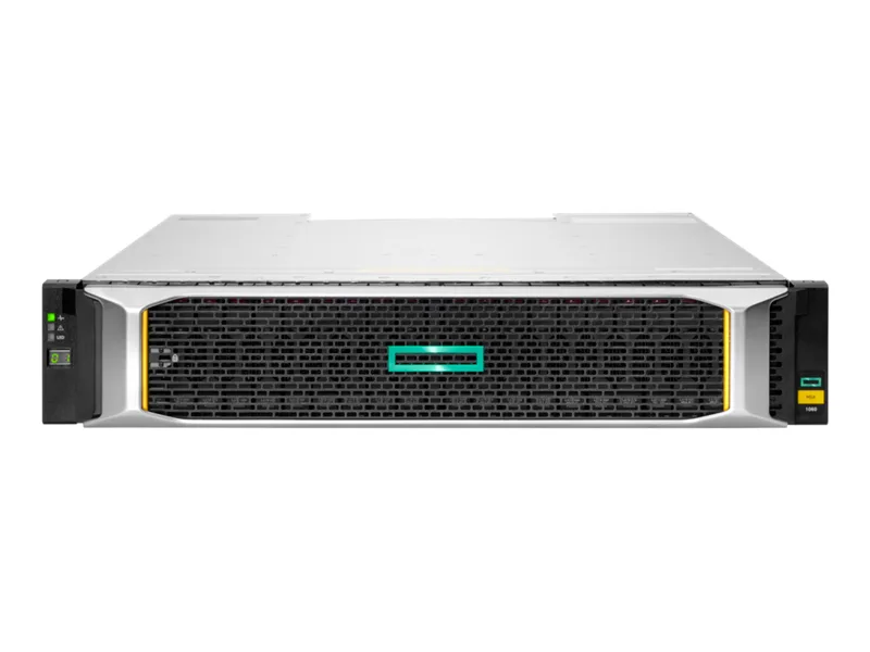 Silver 2U rack enclosure with twelve drive carriers visible at the front