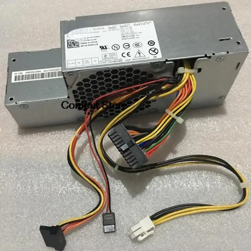 New ATX power supply unit in black metal casing