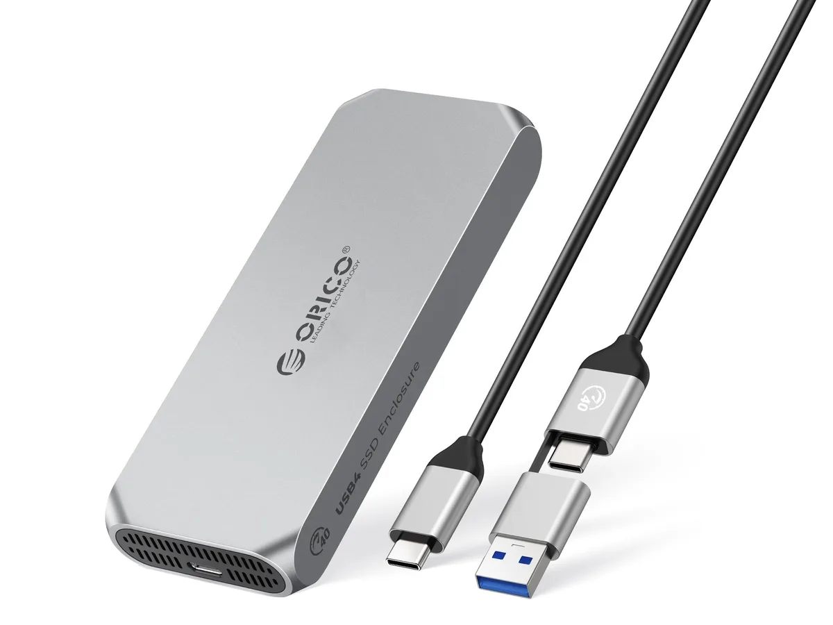 Orico Orico COM2-U4-GY-BP 40Gbps M.2 NVMe Enclosure with Fan, Grey — 商品写真