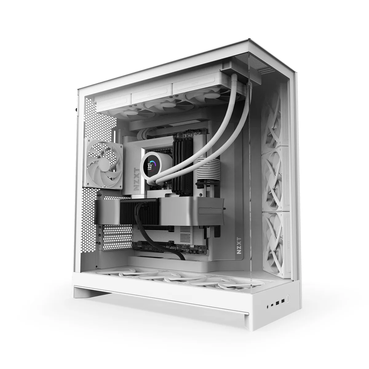 NZXT NZXT CM-H92FW-01 H9 Flow PC case White — product photo