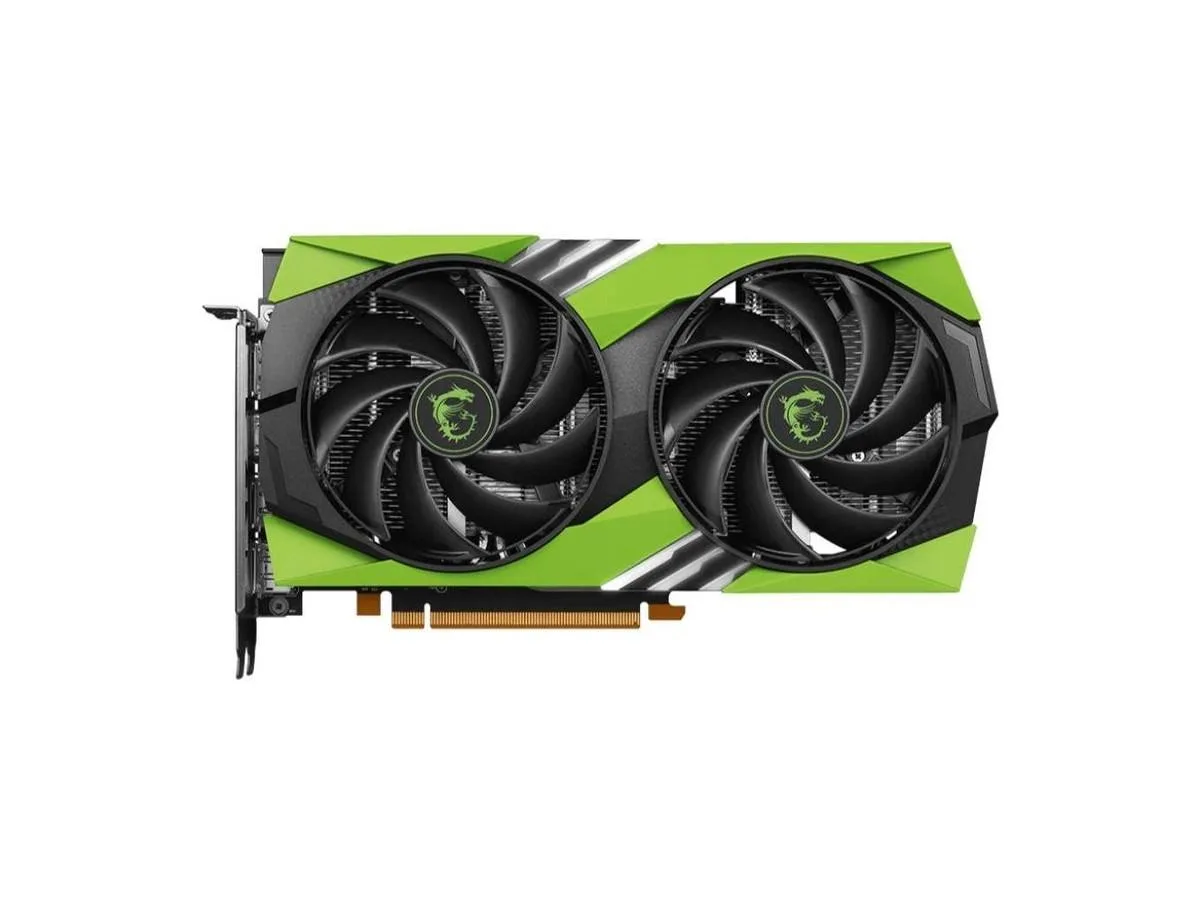 MSI GeForce RTX 4060 Gaming X graphics card with dual-fan cooler in black and silver finish