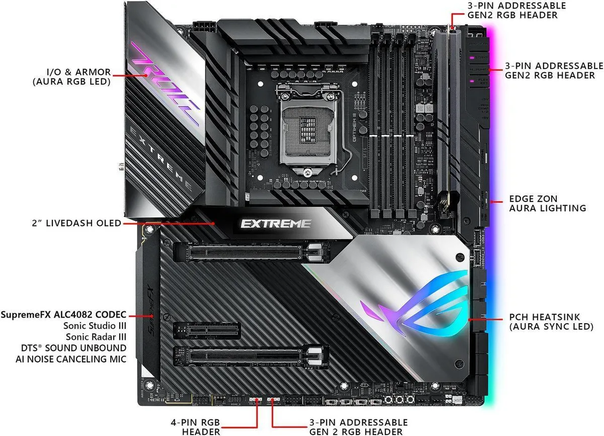 ASUS ASUS ROG MAXIMUS XIII EXTREME LGA 1200 Intel motherboard — product photo