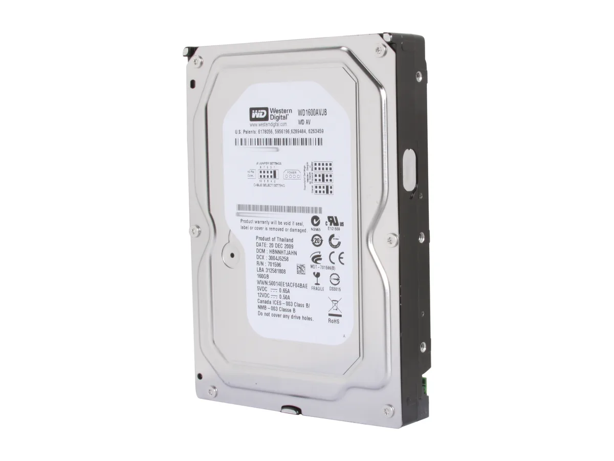 Western Digital Western Digital WD1600AVJB 160GB 7200 RPM 8MB IDE 3.5" internal hard drive — fotografia produktu
