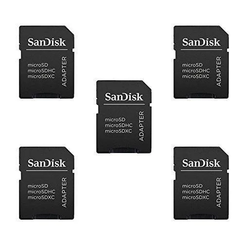 SanDisk SanDisk MicroSD to SD Adapter 5 Pack — productfoto