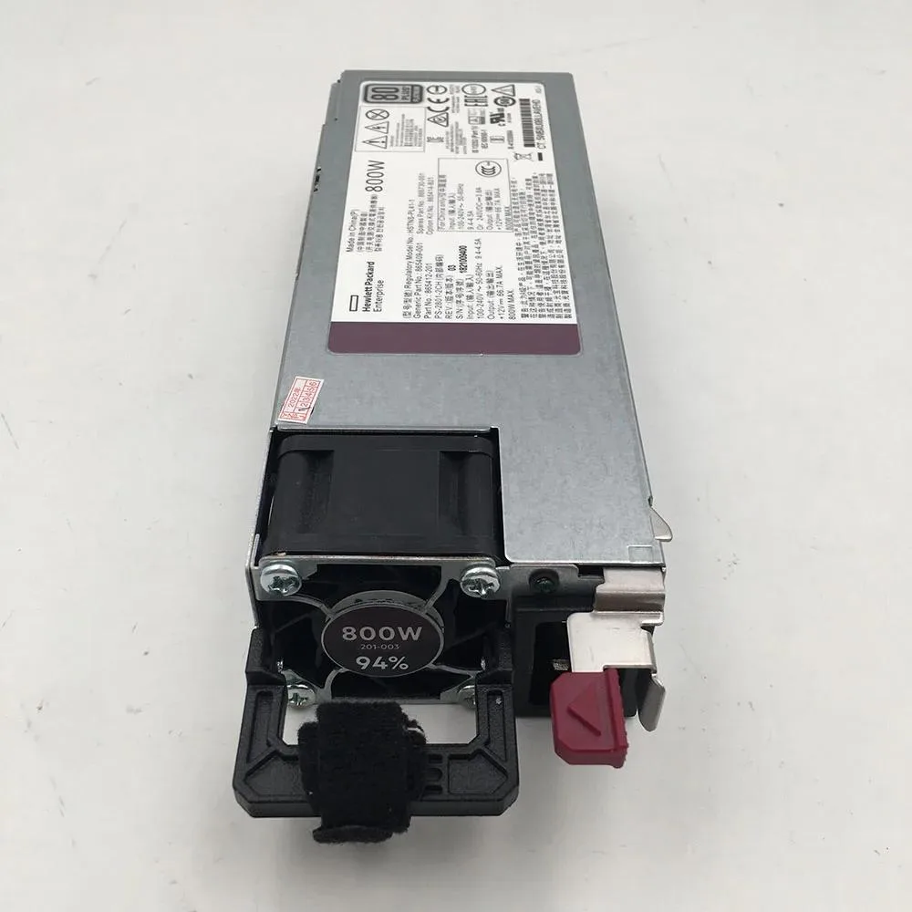 Rectangular ATX power supply unit in matte black finish